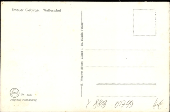 Ansichtkaart Waltersdorf Großschönau in Oberlausitz, wegwijzer Rübezahl