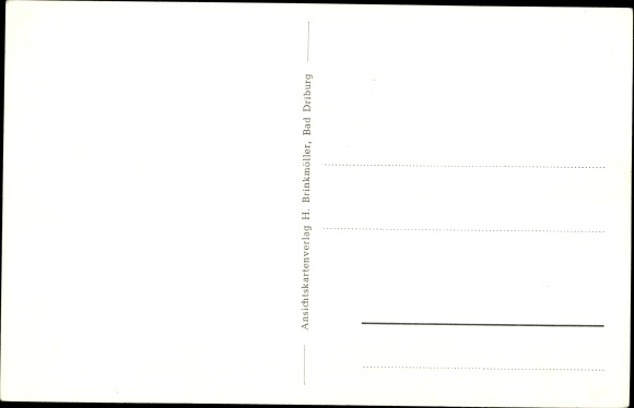 Postcard Bad Driburg in Westphalia, Westphalian Women's Aid