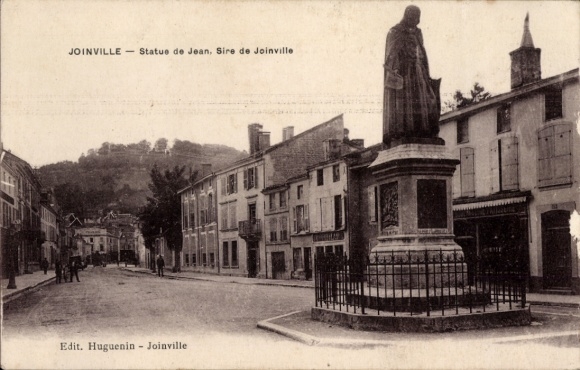 Ak Joinville le Pont Val de Marne, Statue von Jean