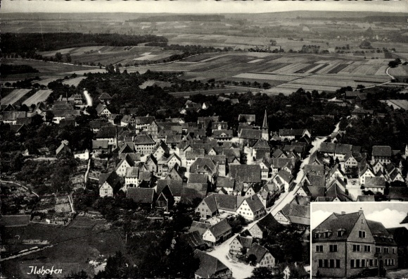 Ilshofen in Württemberg, aerial photograph, Goldochsen Brewery