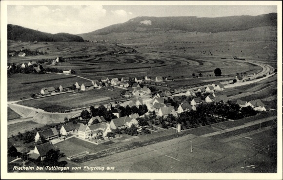 Ak Rietheim Weilheim Schwäbische Alb, Fliegeraufnahme