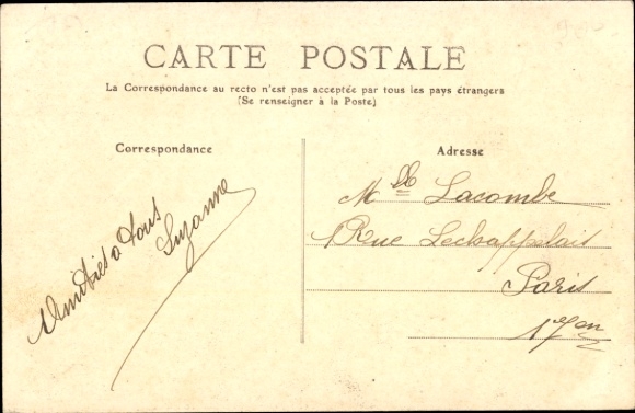 Postcard Royan surroundings Charente Maritime, La Grande Cote, arrival of the tram