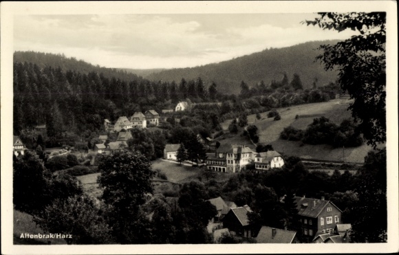 Postcard Altenbrak Thale im Harz, view of the town