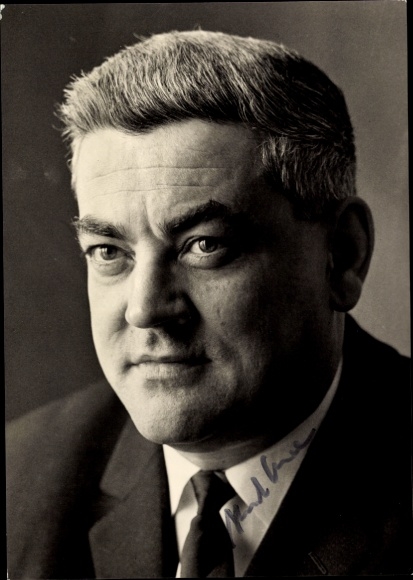 Photo Postcard politician Horst Ehmke, portrait, autograph