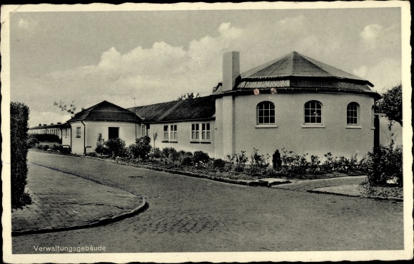 Postcard Schillig Wangerland in Friesland, DRK children&#39;s home Friesland, administration building