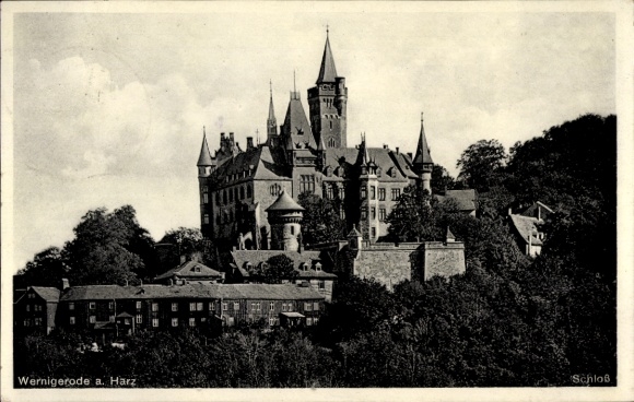 Ak Wernigerode im Harz, Schloss