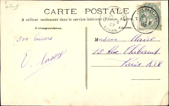 Postcard Saint Julien du Sault Yonne, The Station