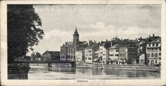 CPA Ville de Soleure Suisse, vue partial du ville