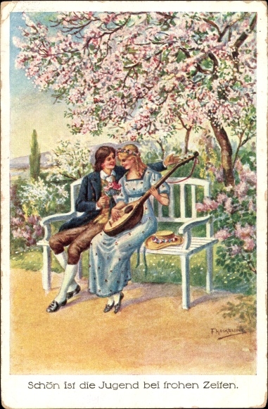 Song artist Postcard Kaskeline, Youth is beautiful in happy times, lovers