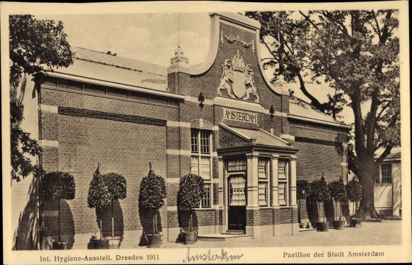 KP Dresden, Int. Wystawa Higieny Drezno 1911, Pawilon Miasta Amsterdamu
