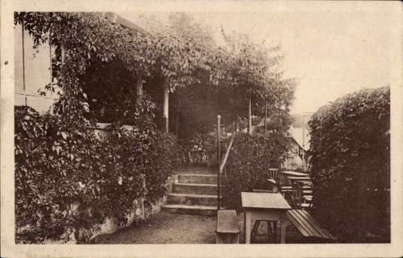 Ak Hamburg Altona Blankenese, Kaffeegarten Schuldt