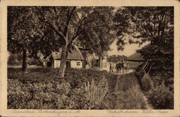 Ak Ostseebad Boltenhagen, Gehöft hinter Villa Reese