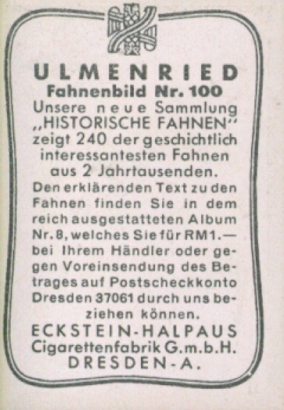 Collection picture Ulmenried flag picture no. 100, Hohengeroldseck company flag 1569