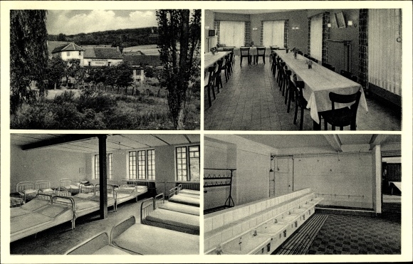 PC Antweiler an der Ahr, school camp in Duisburg, interior view