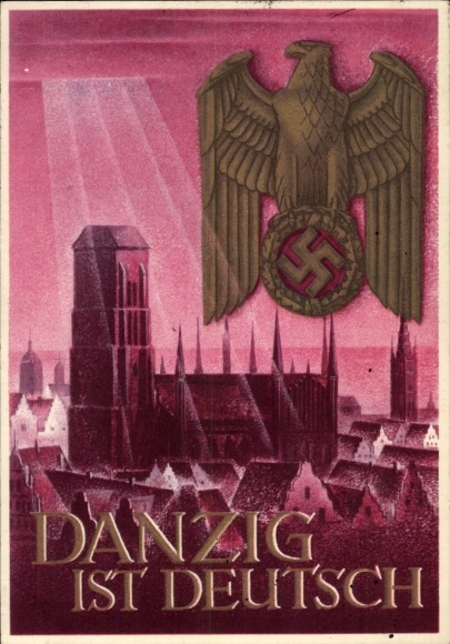 Postal stationery artist Postcard Klein, Gottfried, Danzig is German, WHW