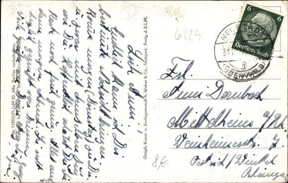 Postcard Sandbach Odenwald Breuberg, Burg Breuberg, Fliegeraufnahme