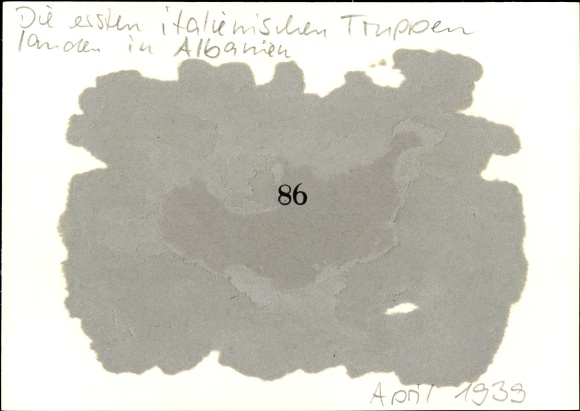 Foto H. Hoffmann, Italienische Truppen an der albanischen Küste, April 1939