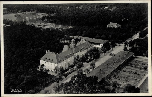 PC Zeithain in Saxony, aerial photo of the military training area