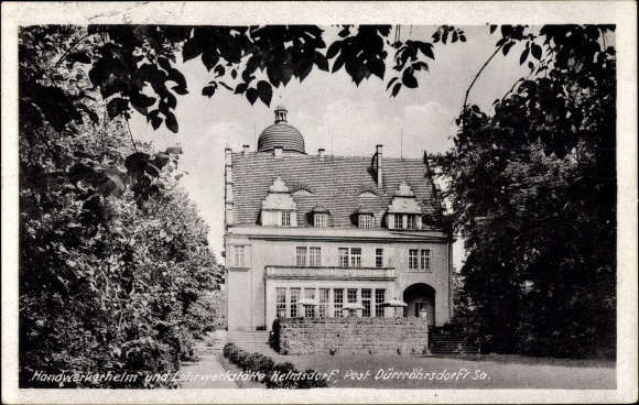 Postcard Elbersdorf Porschendorf Dürröhrsdorf Dittersbach Sachsen, Handwerkerheim Helmsdorf