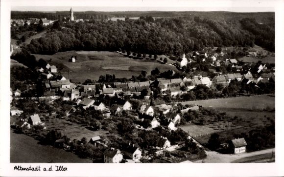 Ak Altenstadt an der Iller, Fliegeraufnahme
