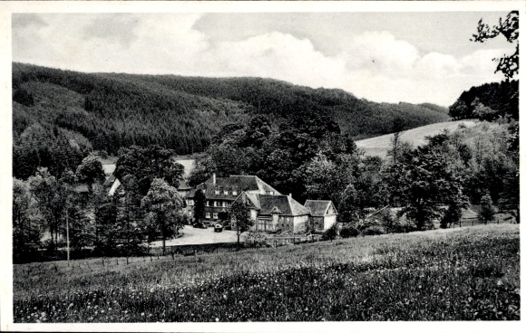 Postcard Herscheid in Sauerland, Pension Herscheider Mühle