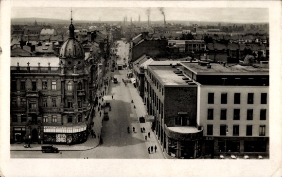 Ak Pardubice Pardubitz Stadt, Geschäft Josef Hybsky, Wilsonova trida