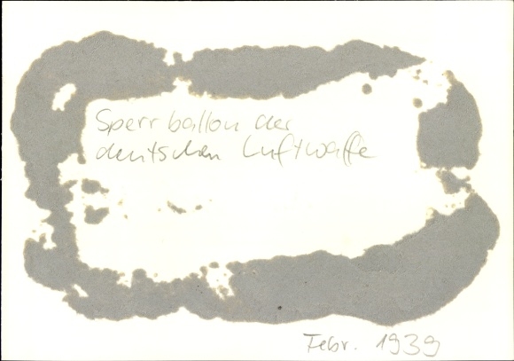 Photo H. Hoffmann, German Luftwaffe barrage balloons, February 1939