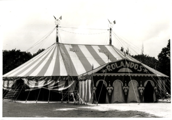 Photo Circus Rolando, circus tent, Wittenberge 1988