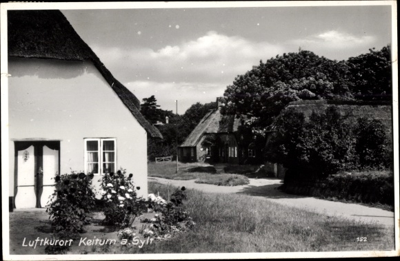 Ak Keitum op Sylt, stadsgezicht, huizen