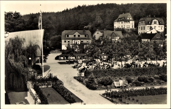 Ak Oberschlema Bad Schlema im Erzgebirge Sachsen, Konzertplatz und Grüner Winkel
