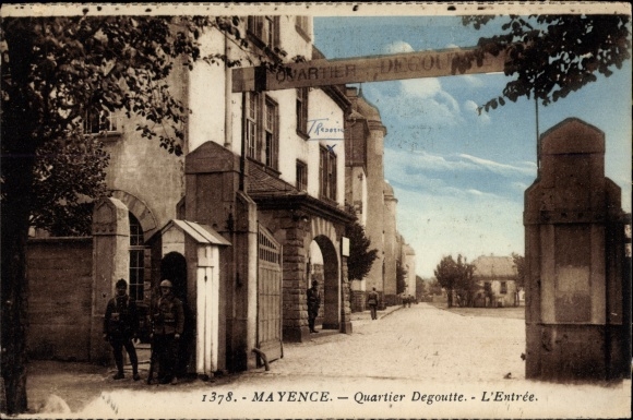 KP Mainz am Rhein, Mayence, Quartier Degoutte, L'Entree, brama wjazdowa