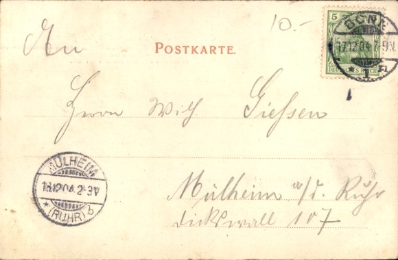 Postcard Wuppertal, Electric Suspension Railway Elberfeld Barmen