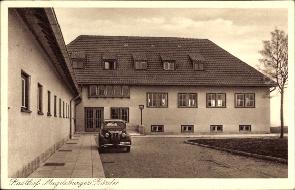 PC Hohe Börde Saxony Anhalt, rest stop Magdeburger Börde, car