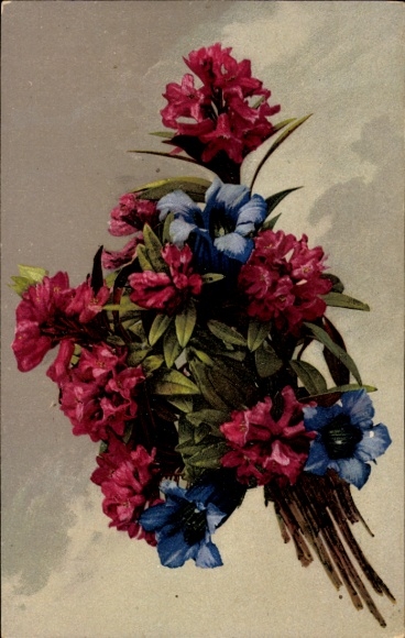 Postcard bouquet, flowers