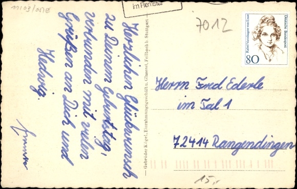 Postcard Fellbach in Baden Württemberg, Cannstatter Straße, LH Lichtspiele