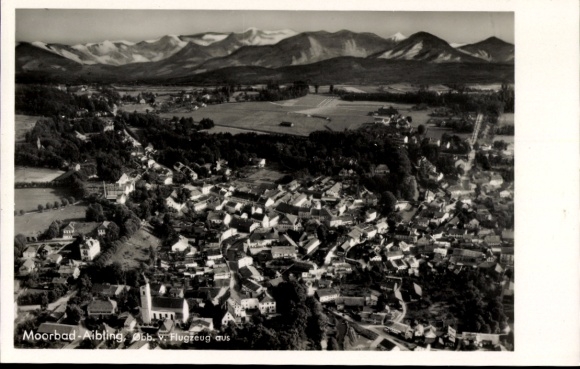 Ak Bad Aibling in Opper-Beieren, luchtfoto