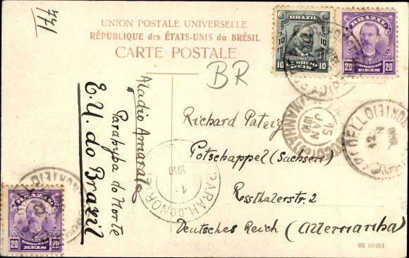 Postcard Estado da Paraíba Brasilien, Barracks du Bat. Security