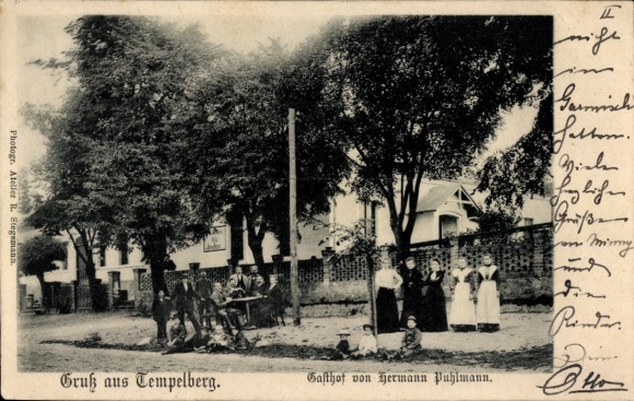 Ak Tempelberg Neu Wulmstorf in Nedersaksen, de herberg van Hermann Puhlmann