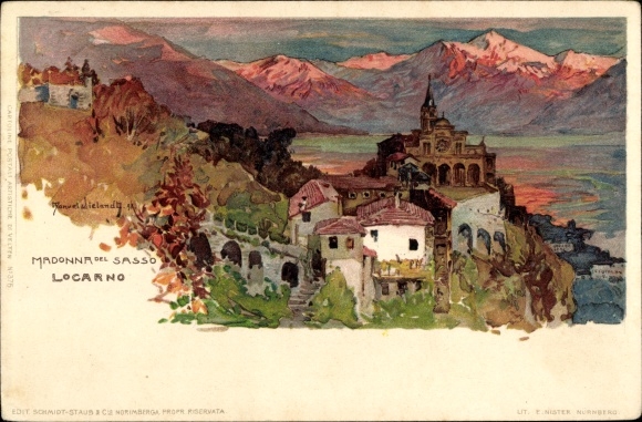 Artysta lito Wielandt, M., Locarno Canton Ticino Szwajcaria, Madonna del Sasso