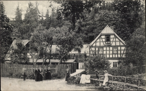 Postcard Mohlsdorf Teichwolframsdorf Thüringen, Schlötenmühle