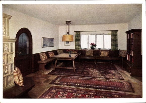 Ak Obersalzberg Berchtesgaden in Oberbayern, Haus Wachenfeld, Wohnzimmer, Photo Hoffmann 6952