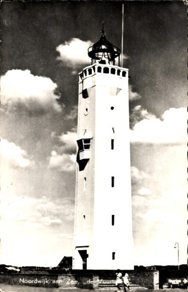 Postcard Noordwijk aan Zee South Holland, lighthouse