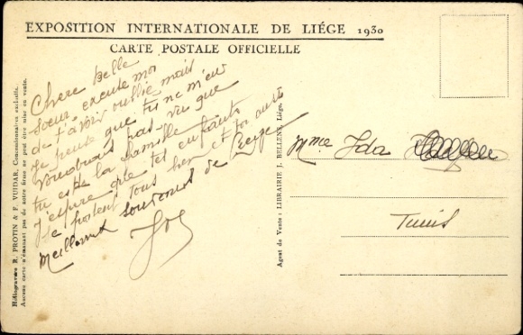 PC Liège Liège Wallonia, World Exhibition 1930, Les Provinces Belges