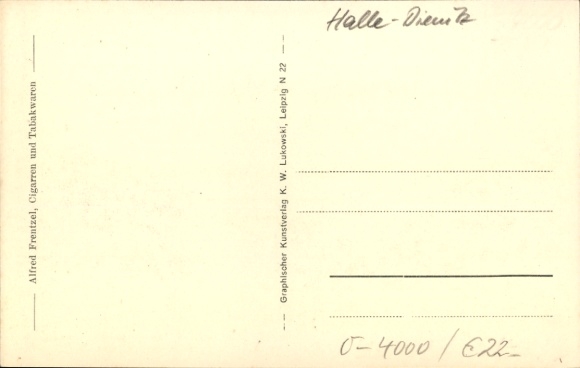 Postcard Diemitz Halle an der Saale, Berliner Straße corner Breite Straße