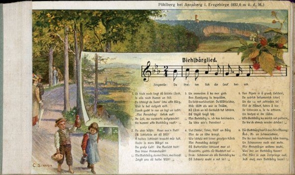 15 song cards in the album, Anton Günther