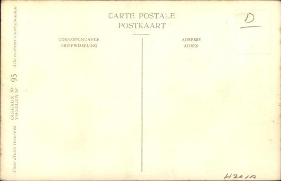 Artist Postcard Dupond, Hub., Mouette pygmee, Dwarf Gull, No. 95