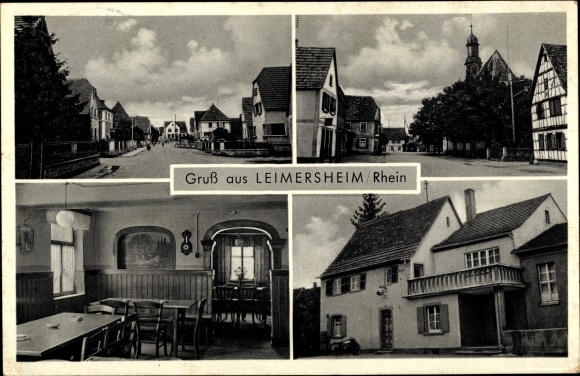 PC Leimersheim in the Palatinate, Gasthaus zum Lamm, street scenes