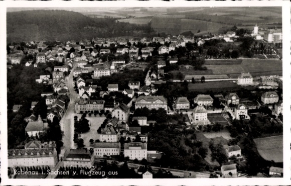 Postcard Spechtritz Rabenau, Rabenauer Grund, Spechtritzmühle, aerial view of many houses