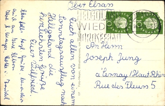 Postcard Wilhelmshaven in Lower Saxony, bathing ship Rüstringen