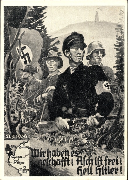 KP Udało się, Asch jest wolny, 21 września 1938, Sudety, Wielkie Niemcy